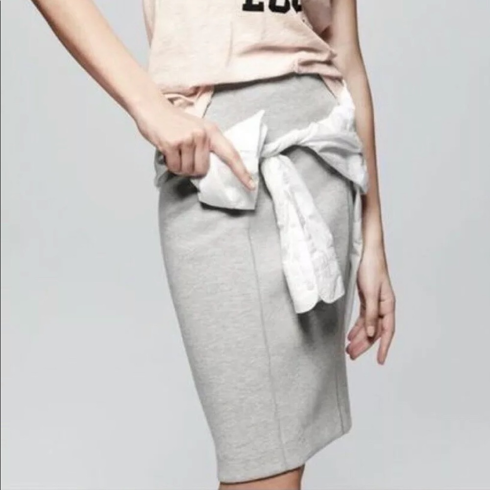 J Crew Surf Pencil Skirt Zip Back